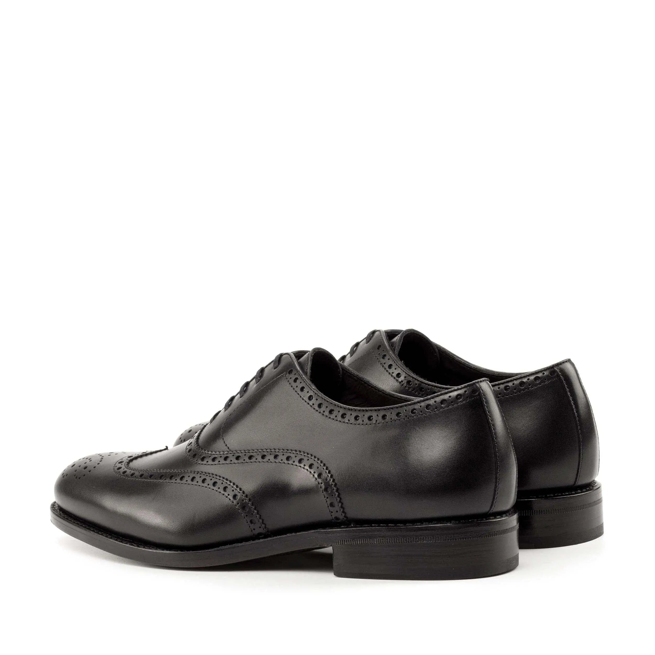 Pair of Rover full brogue black leather dress shoes