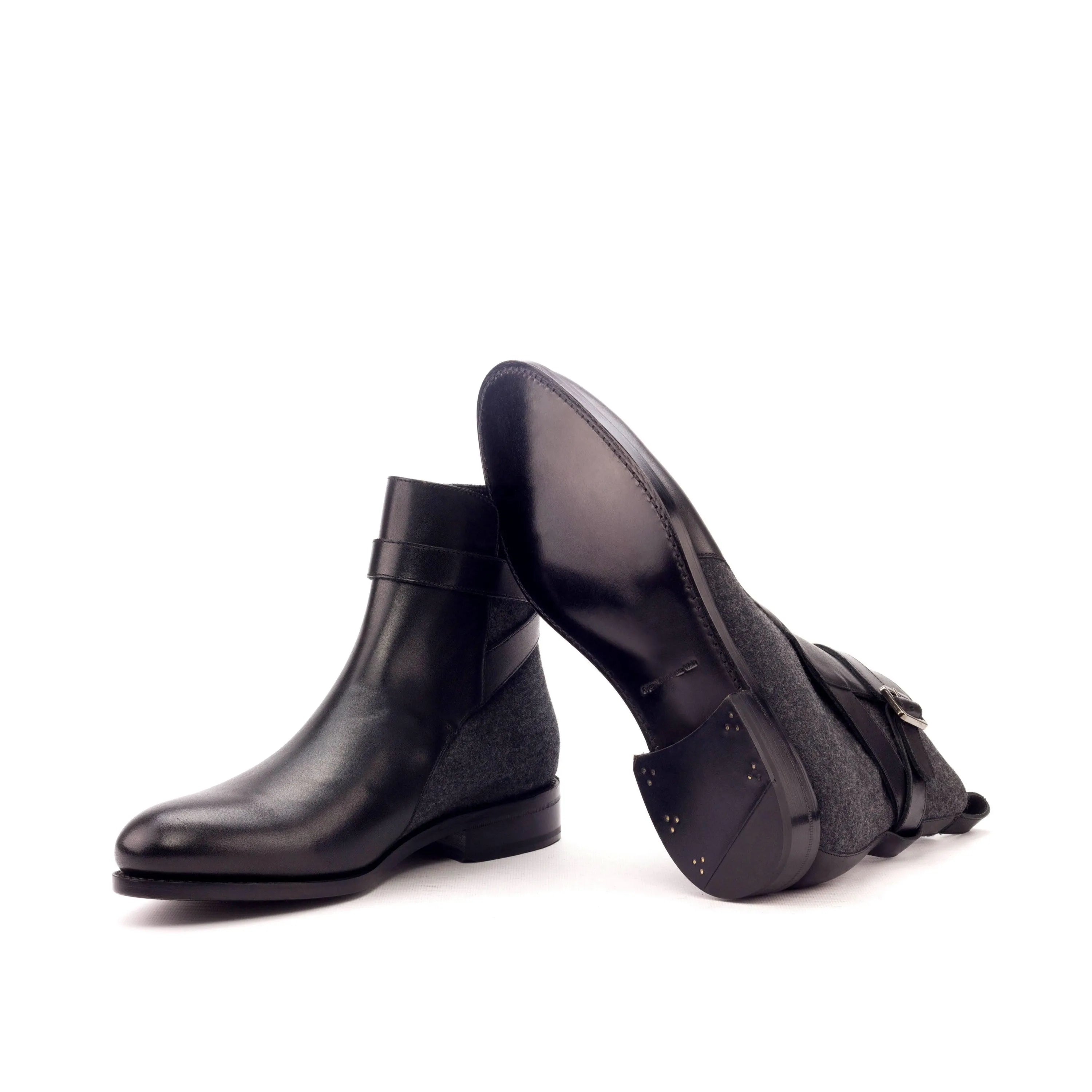 Black leather ankle Singapor Jodhpur Boots II