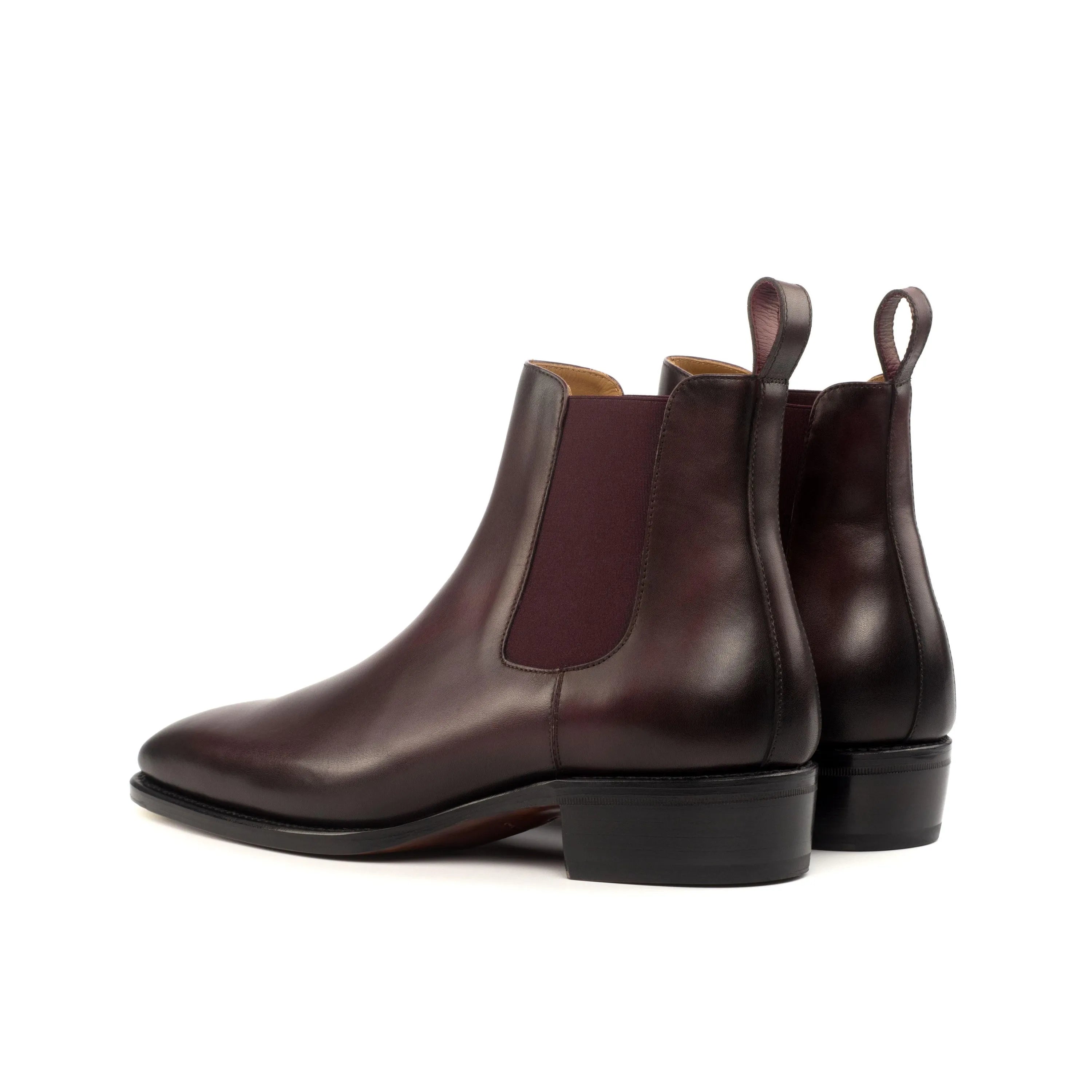 Truman Chelsea Boot II pair of burgundy leather Chelsea boots